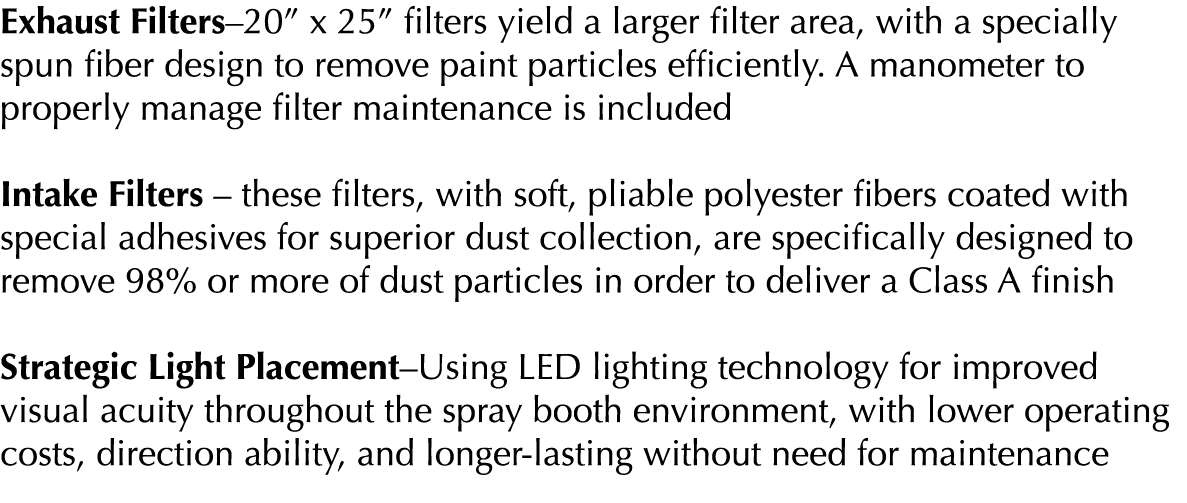 Exhaust Filters 20  x 25  filters yield a larger filter area, with a specially spun fiber design to remove paint part   