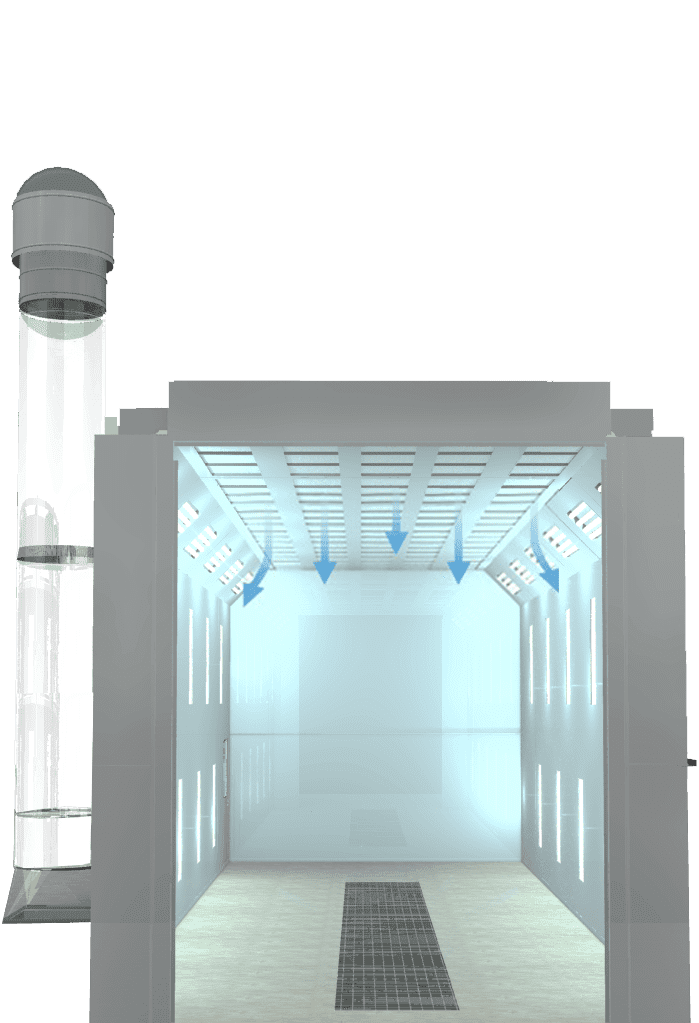 Semi Down Draft Paint Booth Filter Top